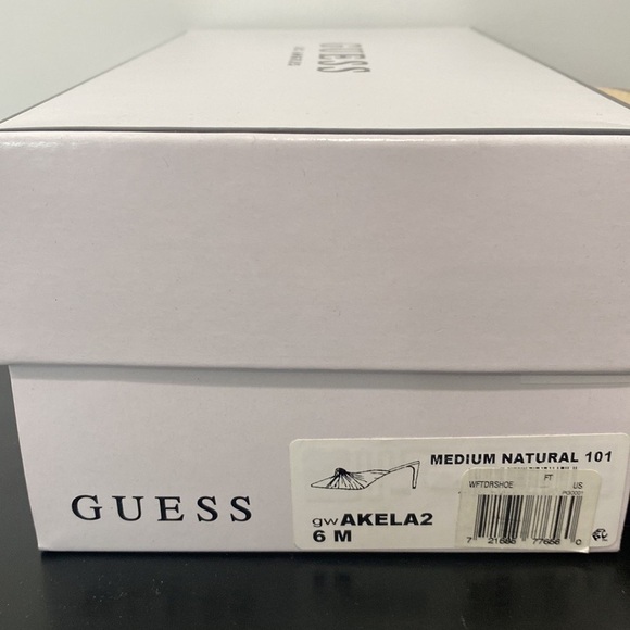 Guess Akela 2 Knot Front Pointed Toe Mules Leopard Brown Size 6 - Picture 7 of 7